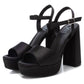 Xti - WOMEN'S HEELED PLATFORM SANDALS