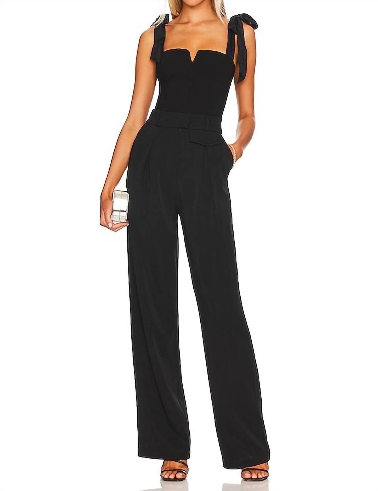 Free People - Lola Shoulder Tie Seamed Bodysuit