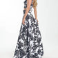 Steffany Milano - Monochrome Rose Print Two-piece Set