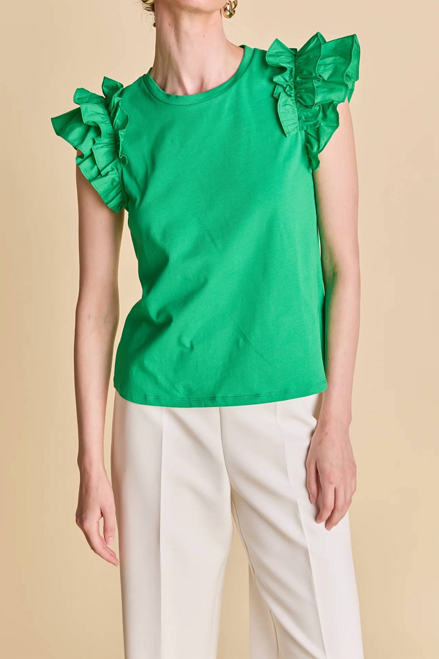 2.7 August Apparel - Sammie Ruffle Top