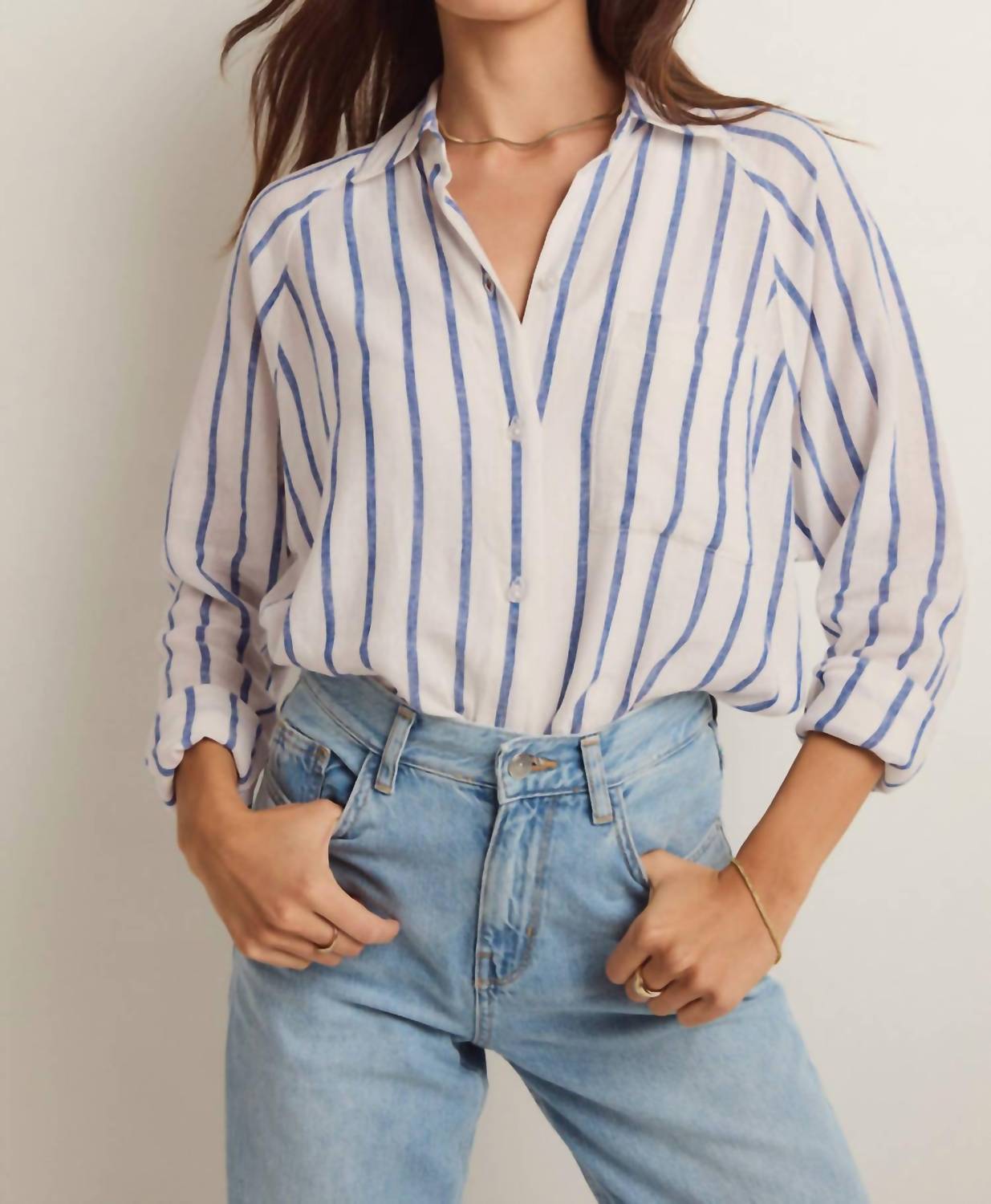 Z Supply - Perfect Linen Striped Top