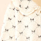 Mable - Bow Embroidered Quilted Sherpa Jacket