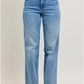 Judy Blue - Morning Mist Mid Rise Tummy Control Straight Leg Jean