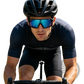 Aerodynamic Uv400 Sport Cycling Sunglasses with Mirrored Lenses