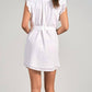 Elan - Button Front Ruffle Sleeve Dress