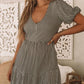 Lovestitch - Gingham Puff Sleeve Midi Dress