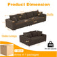 4 Seat Modern Comfy Upholstered Sofa Cloud Couch