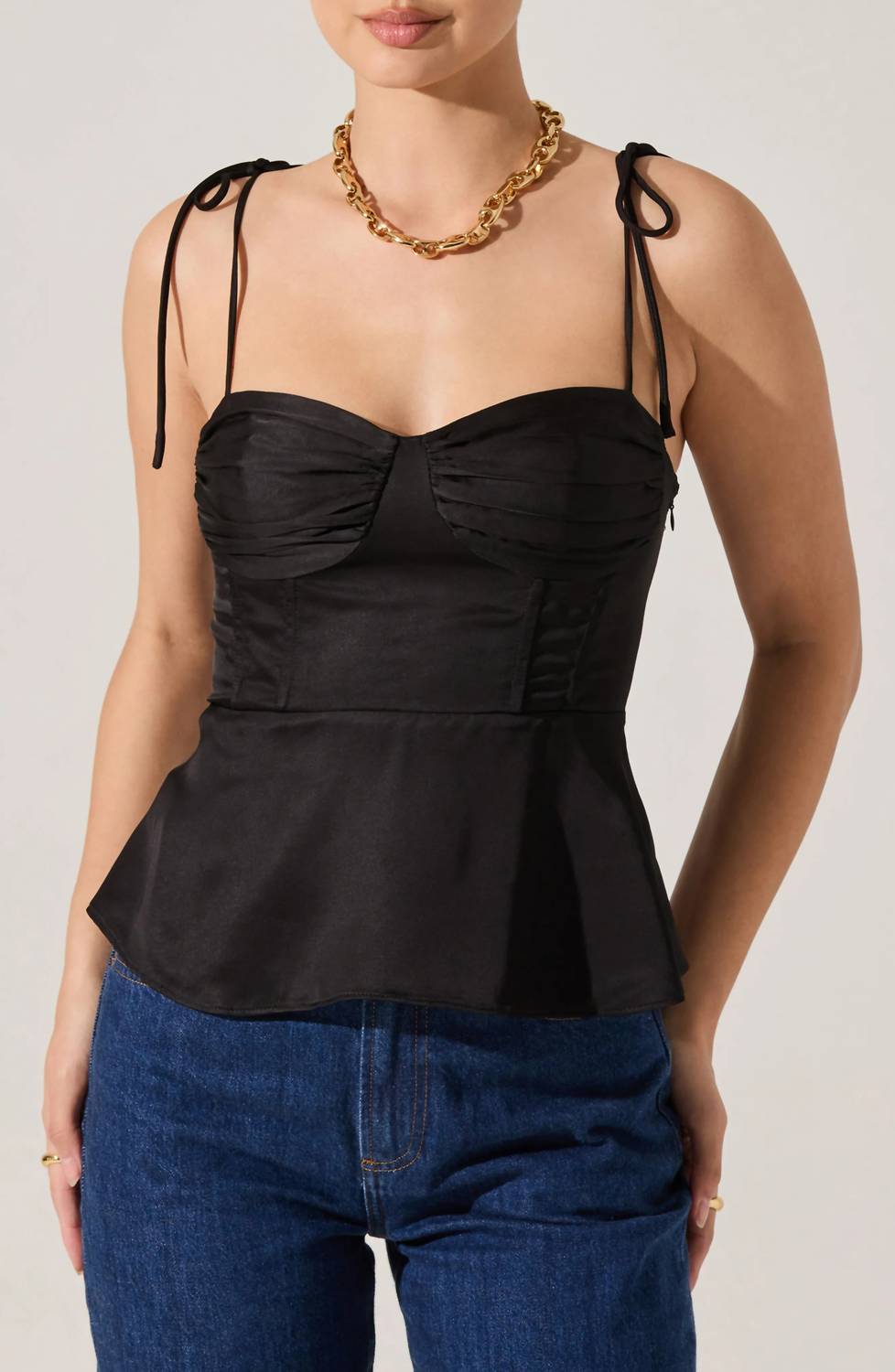Astr - Selena Peplum Top