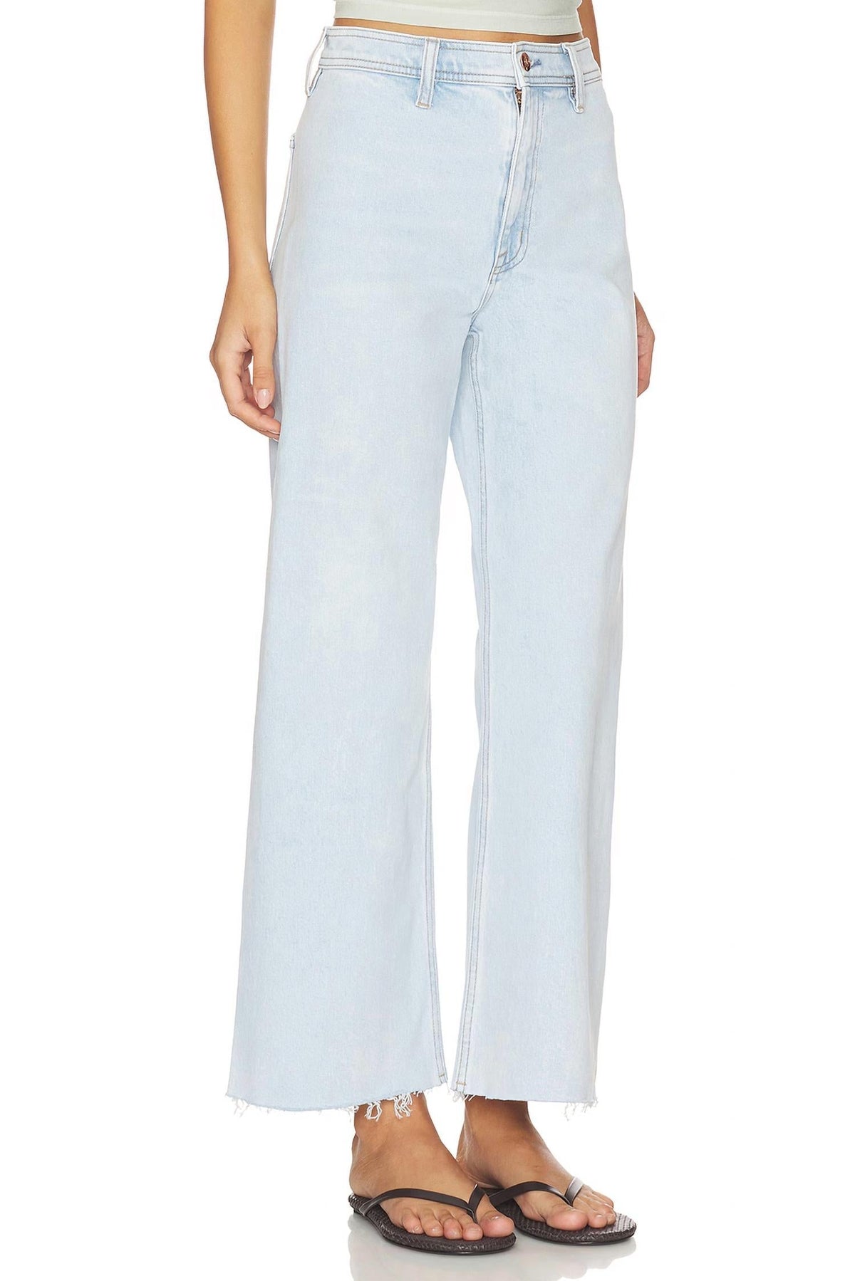 Pistola - Penny High Rise Wide Leg Crop Jeans