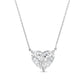 Diana M Jewels - Women's 14k Heart Lab Grown Diamond Solitaire Pendant Necklace