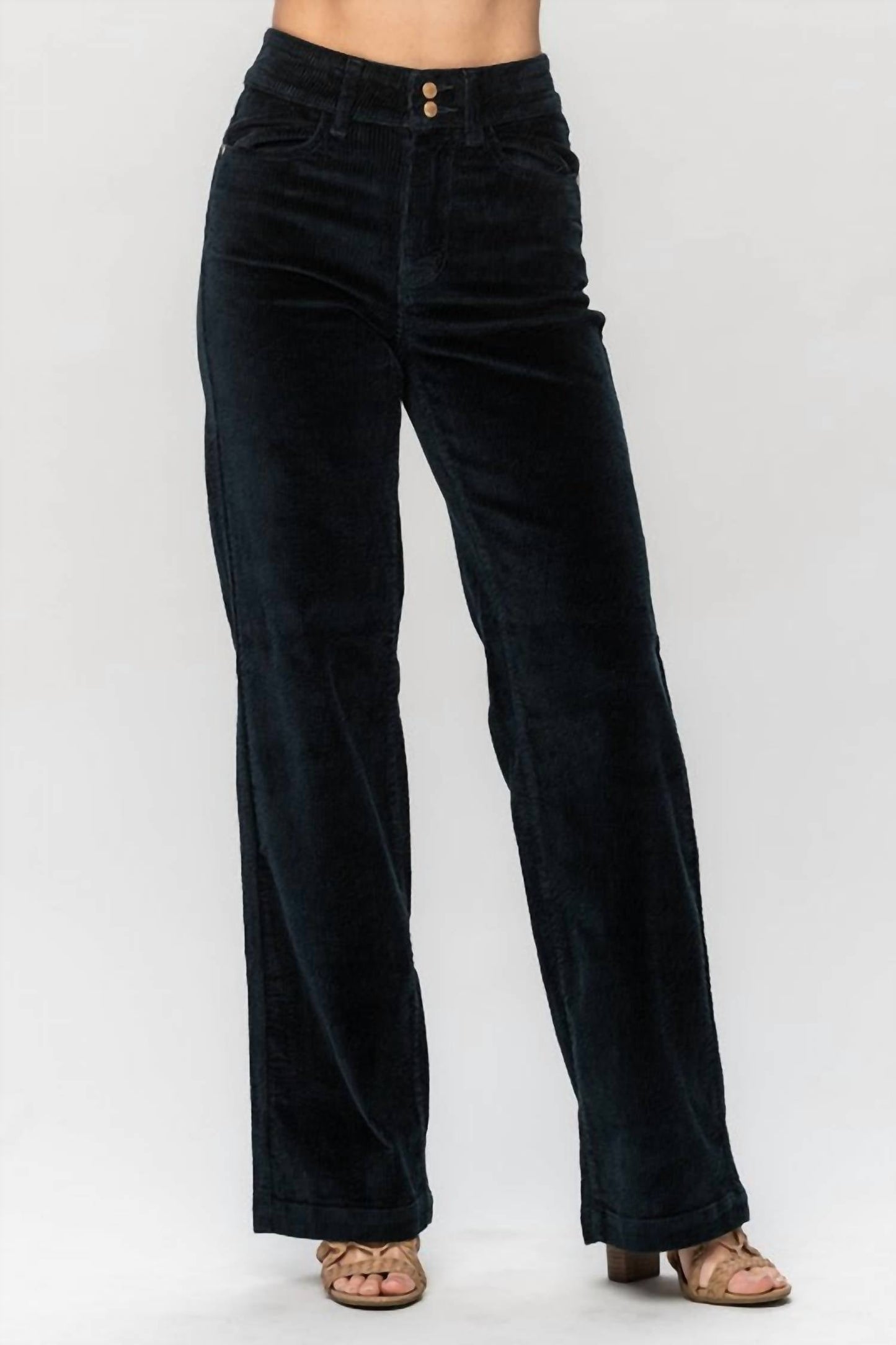 Judy Blue - High Waist Wide Leg Corduroy Trousers