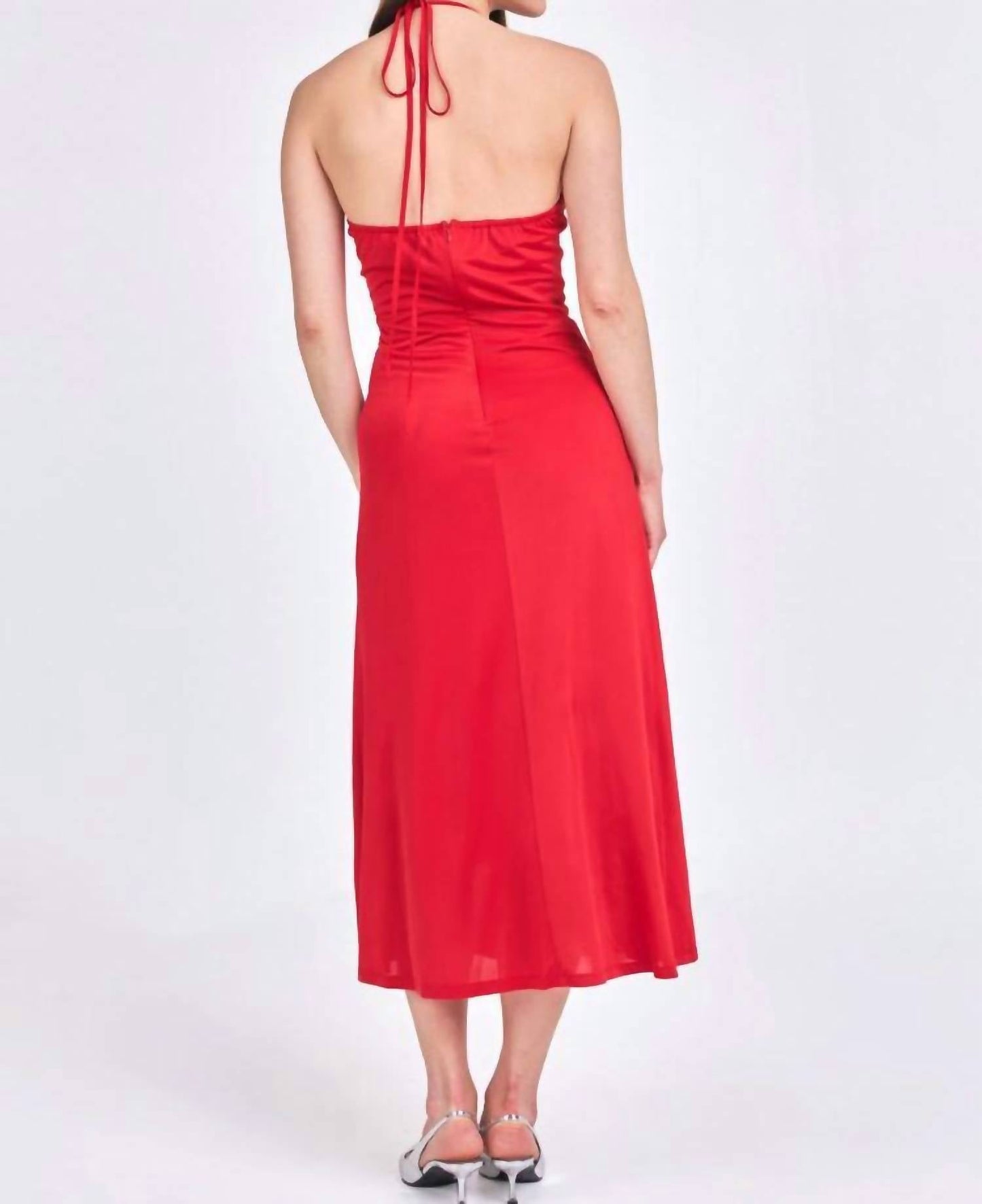 Endless Rose - Sophie Halter Ruched Maxi Dress