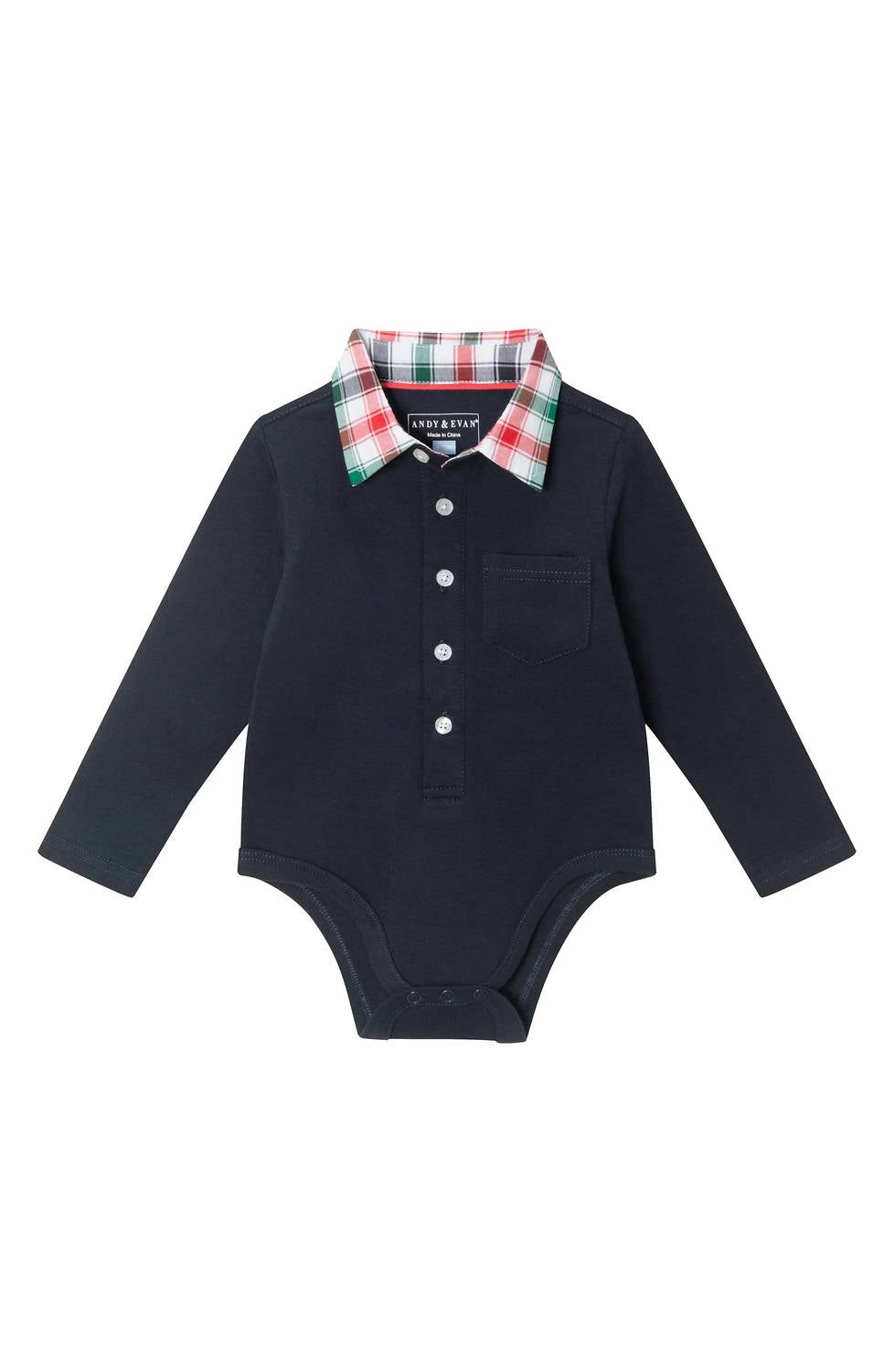 Andy & Evan - Kids' Holiday Polo Bodysuit & Cord Pants Set