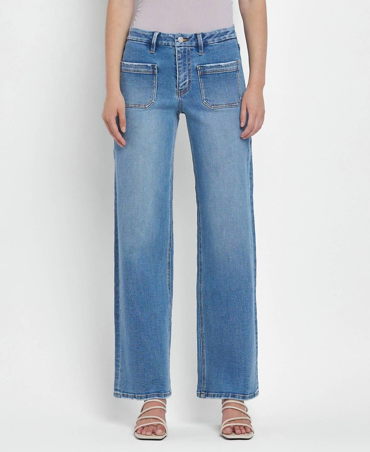 लवरवेट - हाई राइज़ वाइड लेग जीन्स