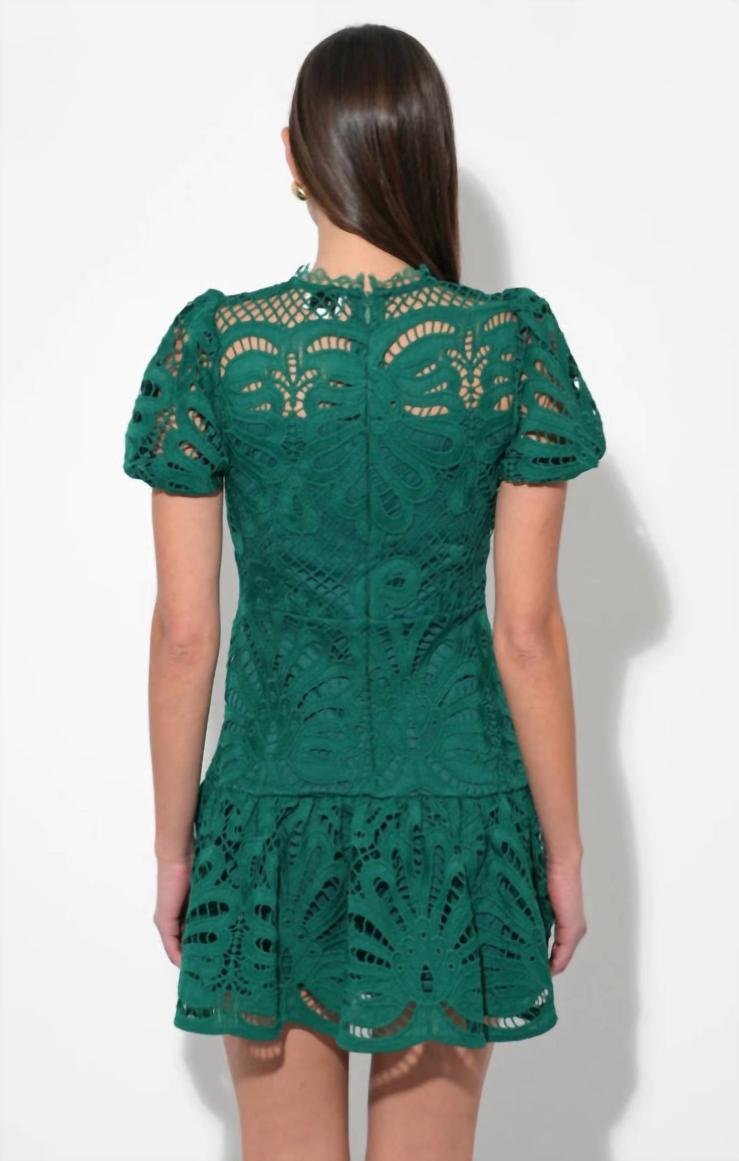 Adelyn Rae - Clarisse A-line Placement Lace Mini Dress