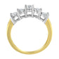 14KT Two Toned Gold 5 Stone Diamond Ring (1 cttw, H-I Color, SI1-SI2 Clarity)
