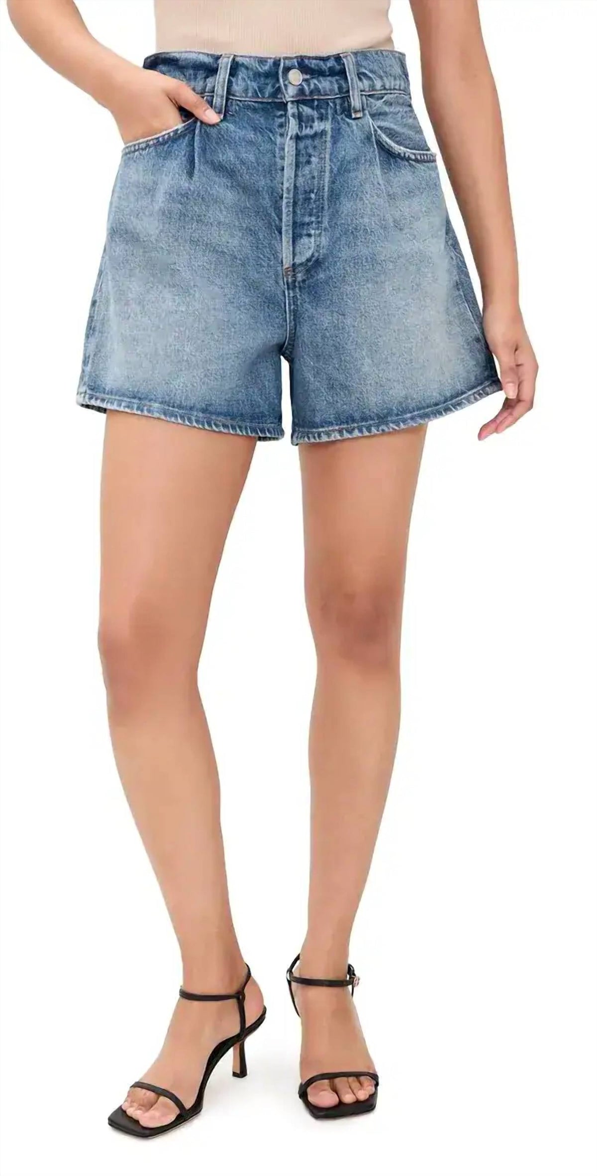 Agolde - Lyonne Paperbag Waist Jean Short