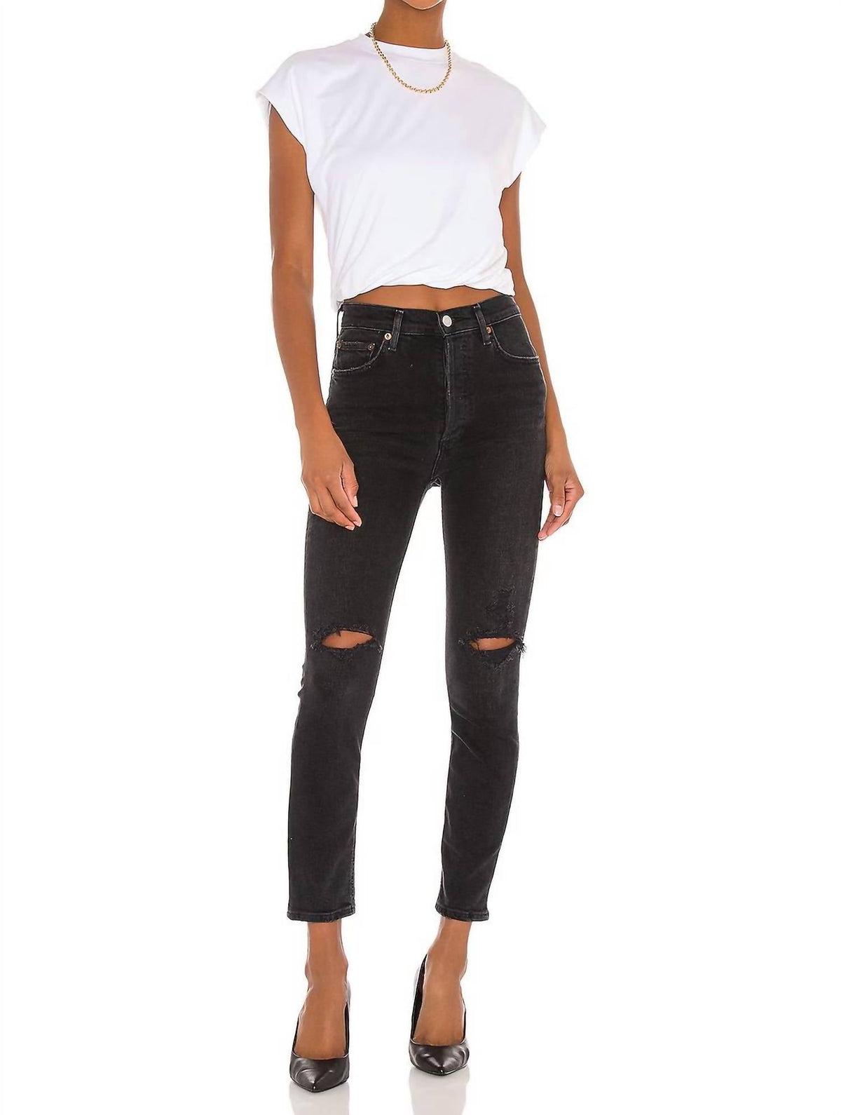 Agolde - Nico High Rise Slim Fit Jean