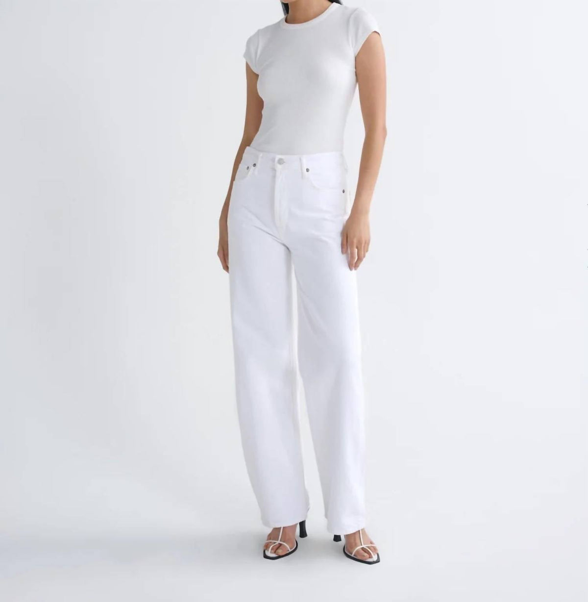 Agolde - Ren 32" High Rise Wide Leg Jeans