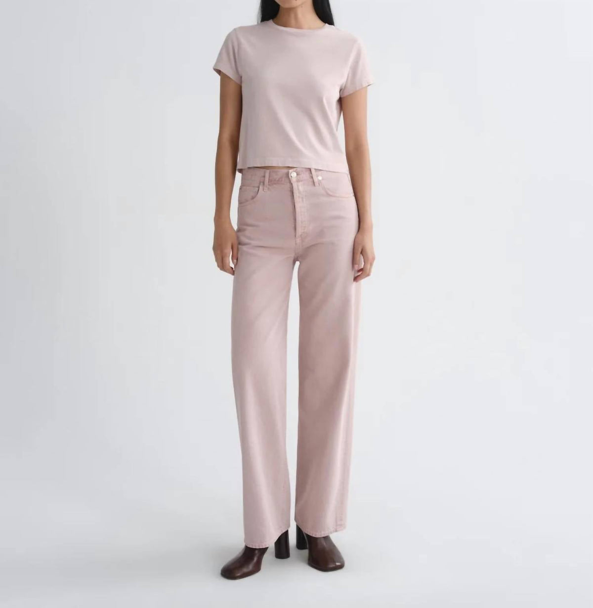 Agolde - Ren 32" High Rise Wide Leg Jeans