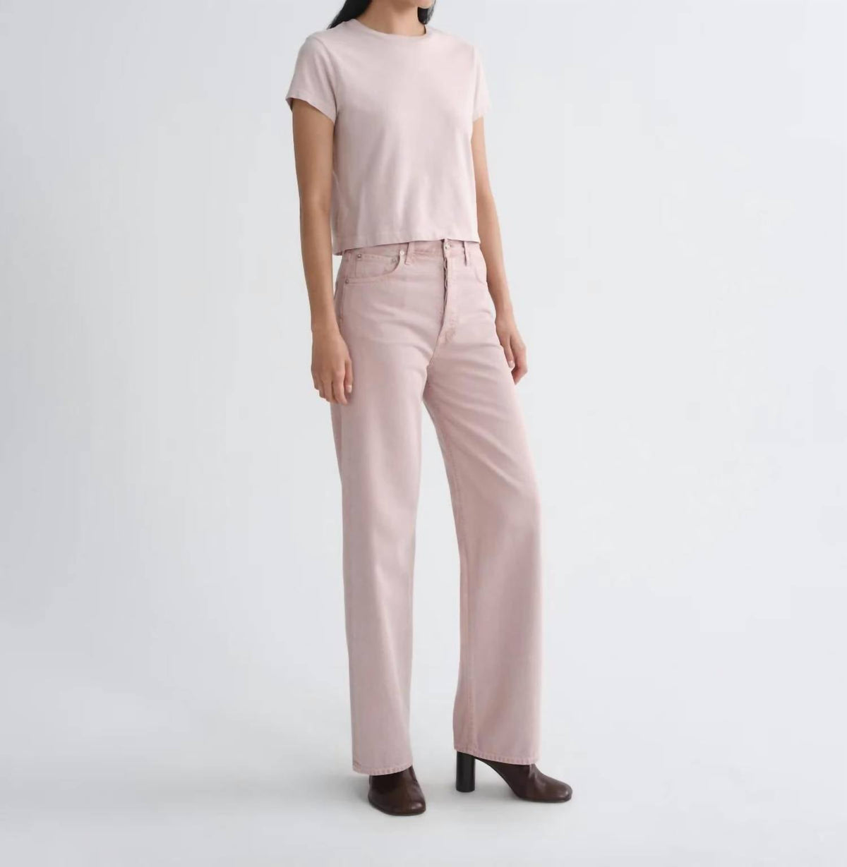Agolde - Ren 32" High Rise Wide Leg Jeans