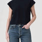 Agolde - Women's Bryce Cap Sleeve Crewneck Tee