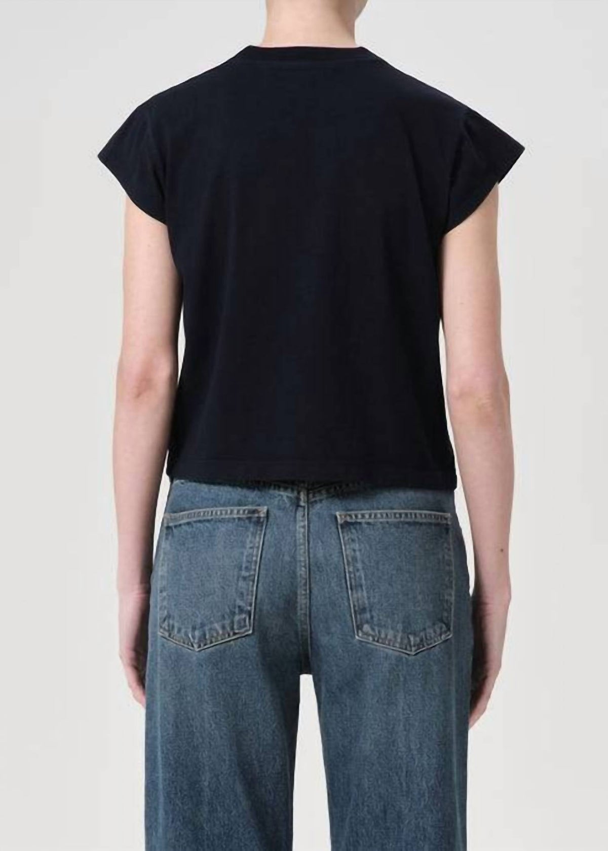 Agolde - Women's Bryce Cap Sleeve Crewneck Tee