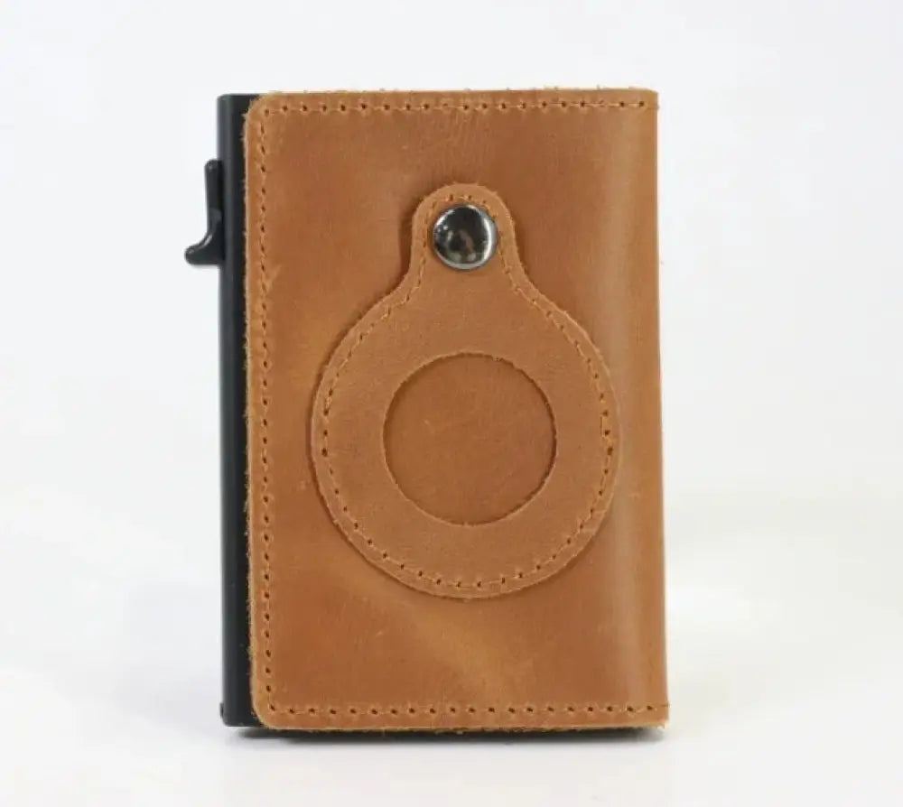 Rfid Slim Airtag Leather Wallet and Anti Theft Card Holder