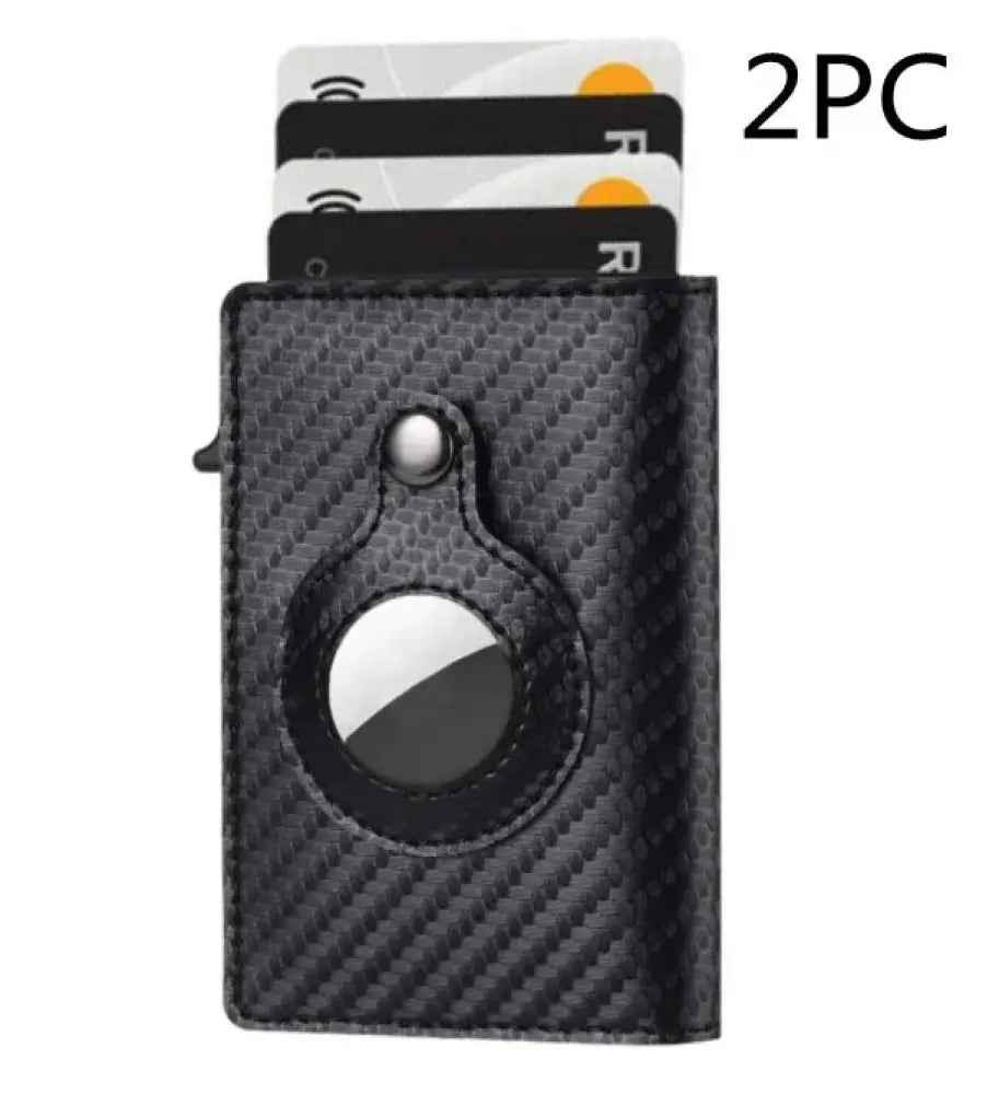 Rfid Slim Airtag Leather Wallet and Anti Theft Card Holder