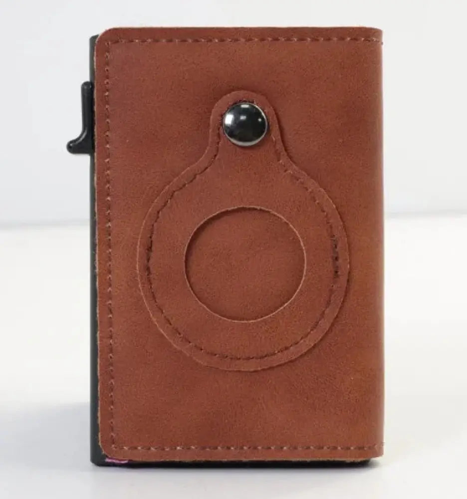 Rfid Slim Airtag Leather Wallet and Anti Theft Card Holder