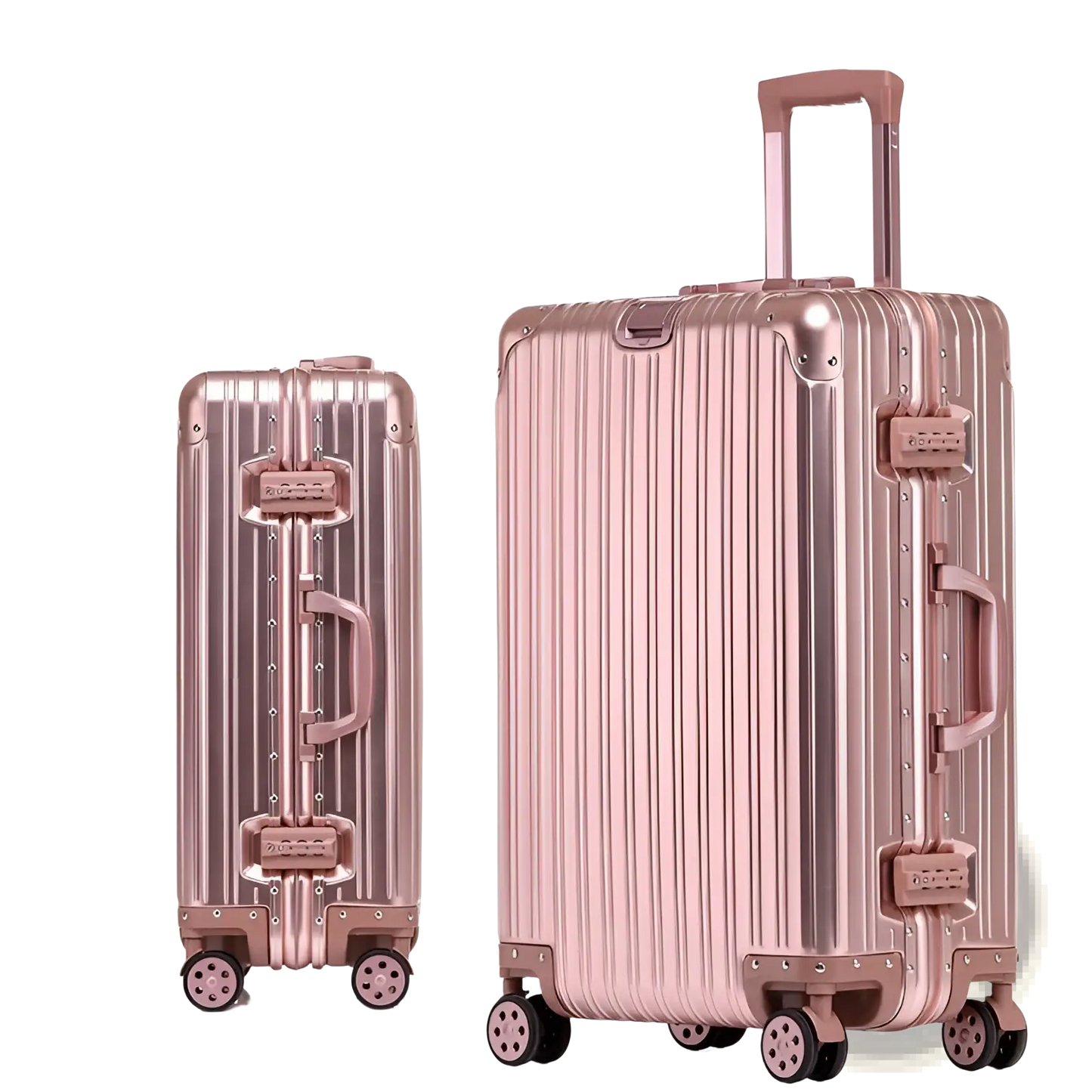 Aluminum Magnesium Luggage Hardshell Spinner Suitcase