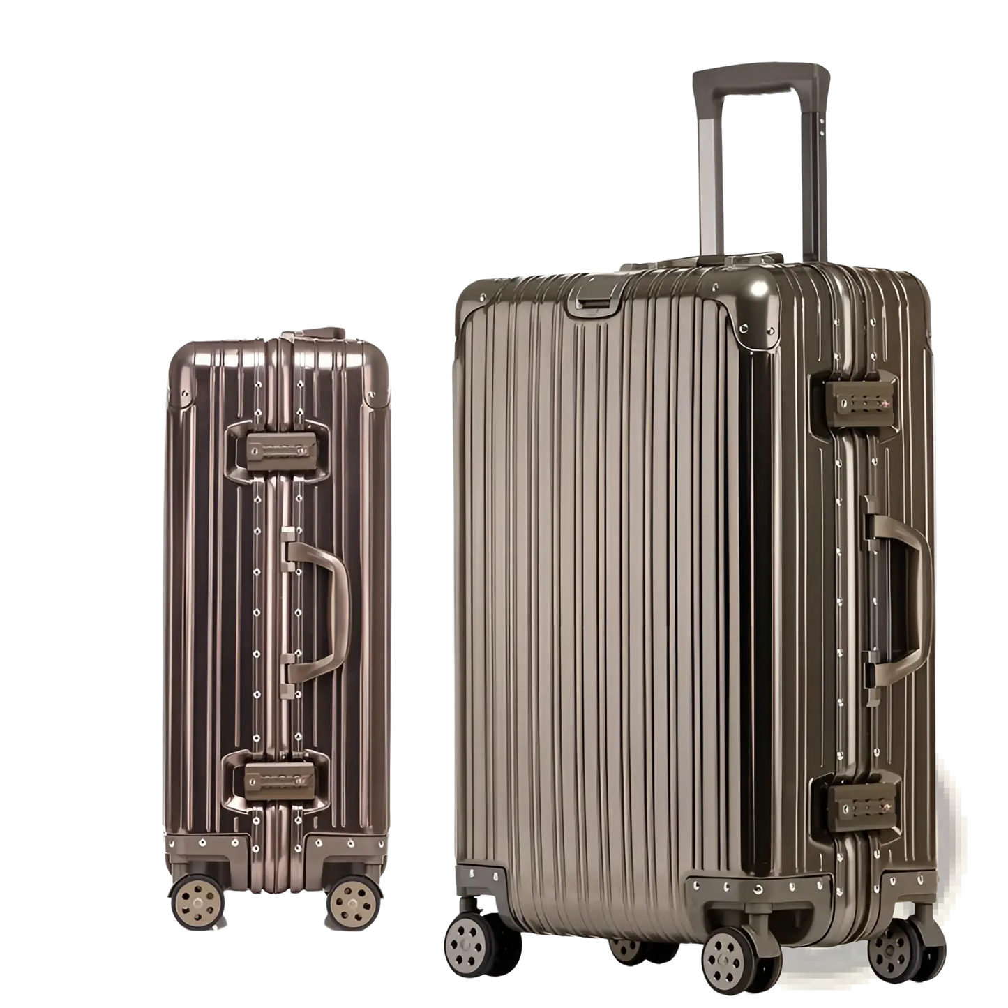 Aluminum Magnesium Luggage Hardshell Spinner Suitcase