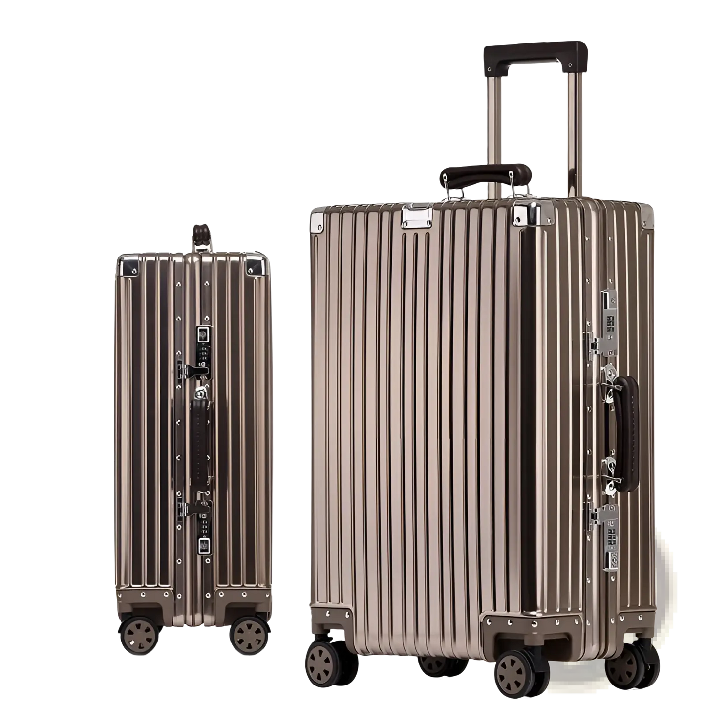 Aluminum Magnesium Luggage Hardshell Spinner Suitcase
