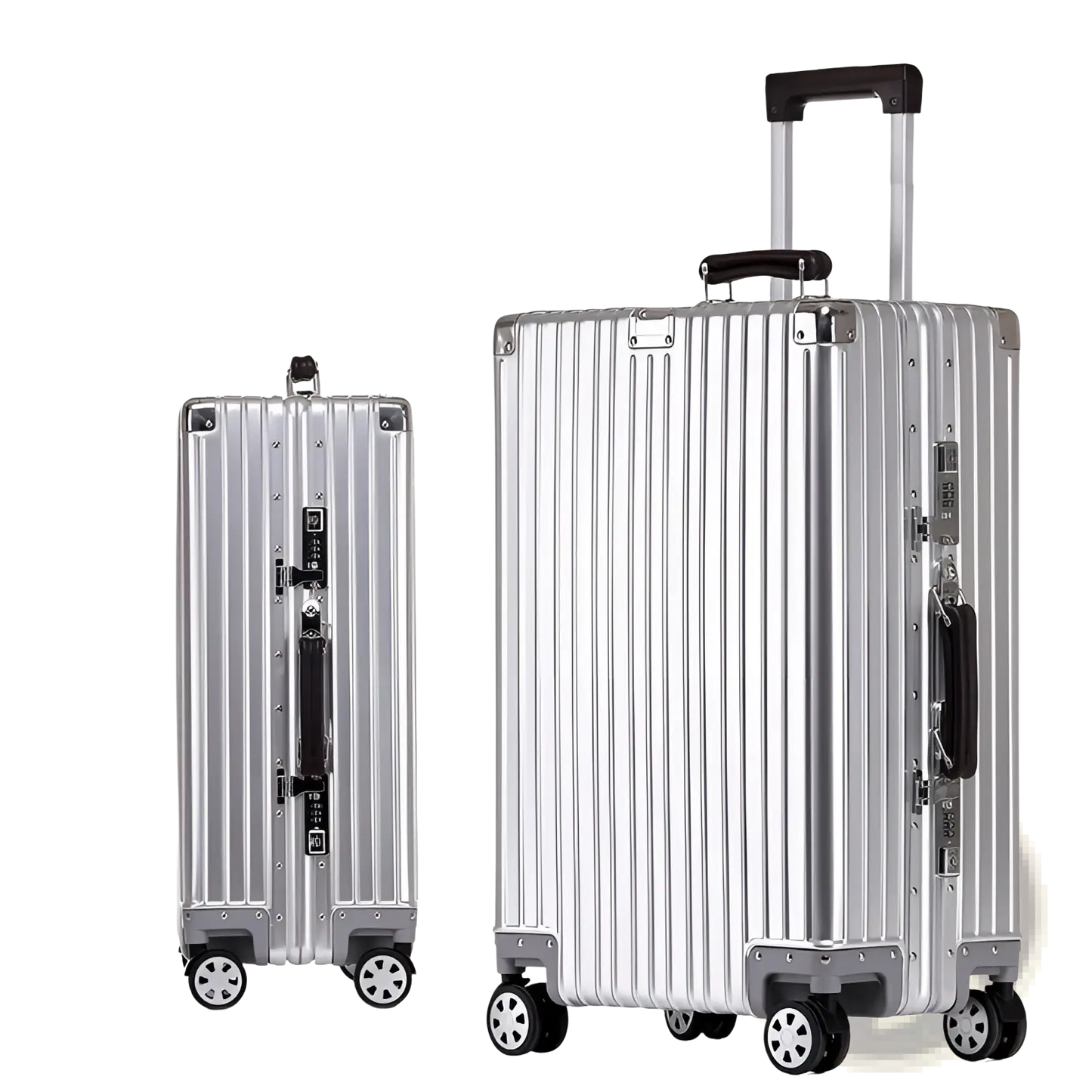 Aluminum Magnesium Luggage Hardshell Spinner Suitcase