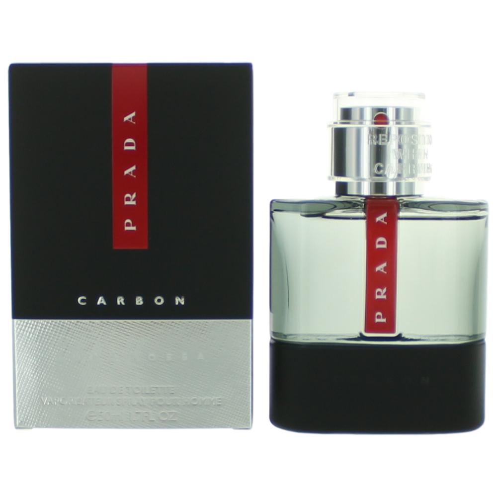 प्राडा लूना रॉसा कार्बन Eau De Toilette स्प्रे पुरुषों के लिए 1.7 Oz