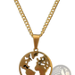 Angel Wing and Compass Pendant Rope Chain Necklaces