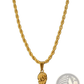 Angel Wing and Compass Pendant Rope Chain Necklaces