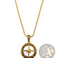Angel Wing and Compass Pendant Rope Chain Necklaces