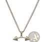 Angel Wing and Compass Pendant Rope Chain Necklaces