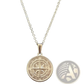Angel Wing and Compass Pendant Rope Chain Necklaces