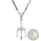 Angel Wing and Compass Pendant Rope Chain Necklaces