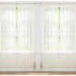 J&V TEXTILES 4-Pack Value: Solid Sheer Window Curtain Panels