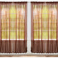 J&V TEXTILES 4-Pack Value: Solid Sheer Window Curtain Panels