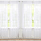 J&V TEXTILES 4-Pack Value: Solid Sheer Window Curtain Panels
