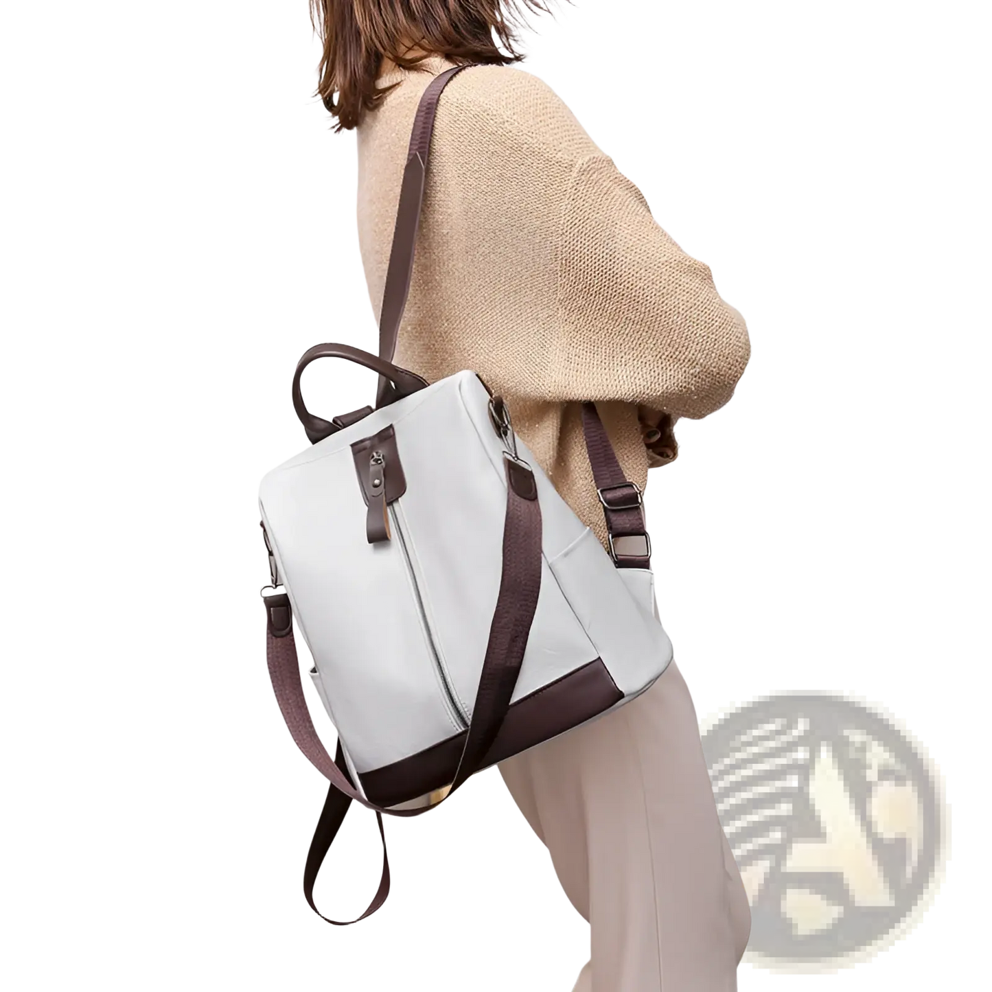Anti-theft Leather Backpack Urban Travel Bag