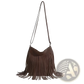 Artistic Tassel Canvas Shoulder Bag for Travel