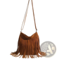 Artistic Tassel Canvas Shoulder Bag for Travel