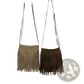 Artistic Tassel Canvas Shoulder Bag for Travel