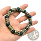 Asgard Silver Rune and Black Lava Stone Viking Bracelet