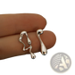 Asymmetric Liquid Silver Lava Stud Earrings